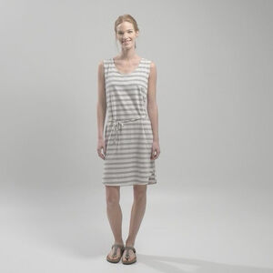 MEC Dress T-Shirt Short Sleeve Striped Gray "Mandoline' Sz. S